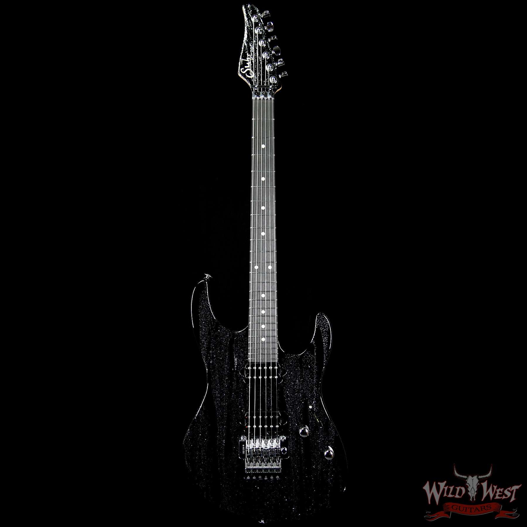 Suhr Modern Alder HH Floyd Ebony Fretboard - Silver Sparkle Drip