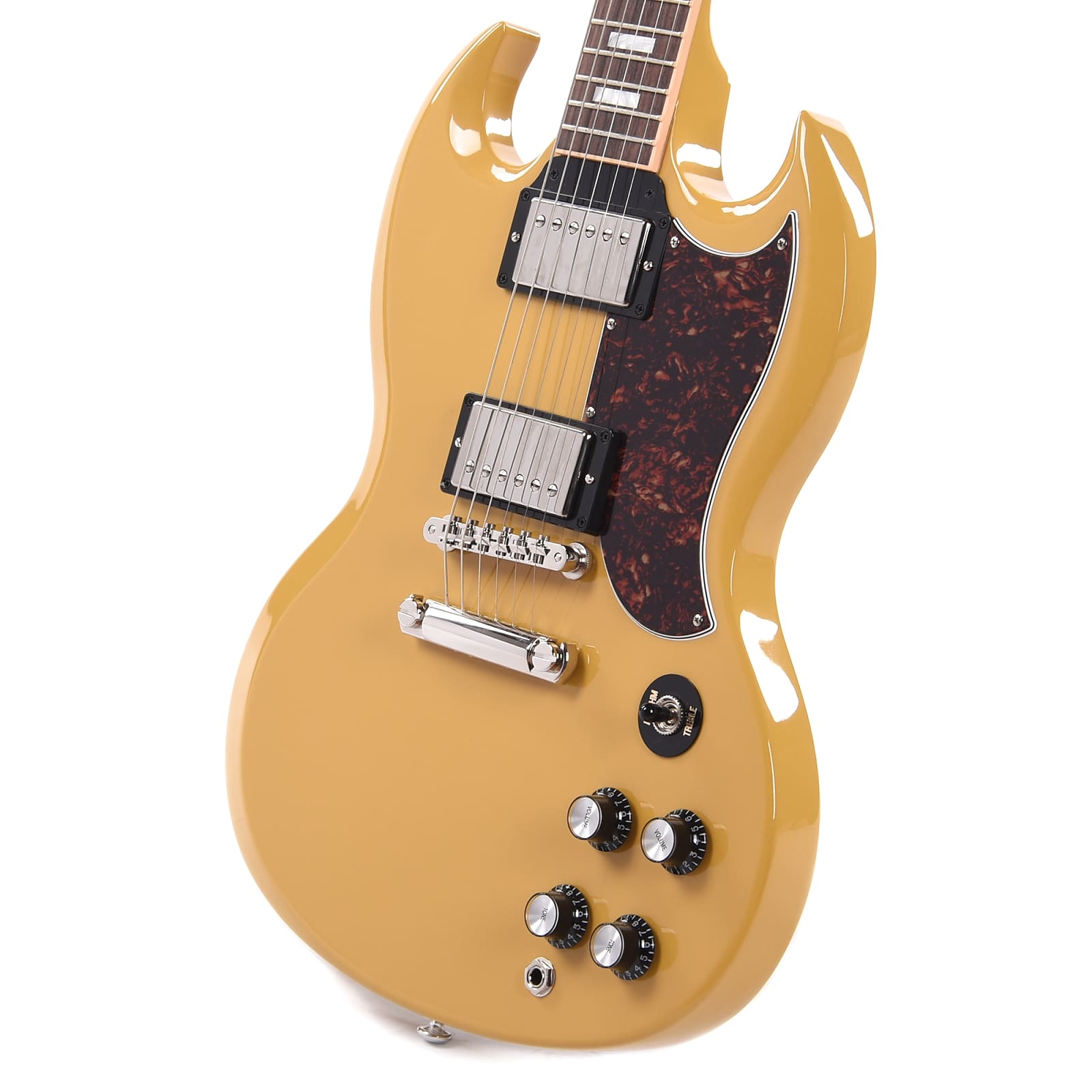 Gibson SG Standard Gloss Yellow w/Tortoise Pickguard & T-Type Pickups CME Exclusive