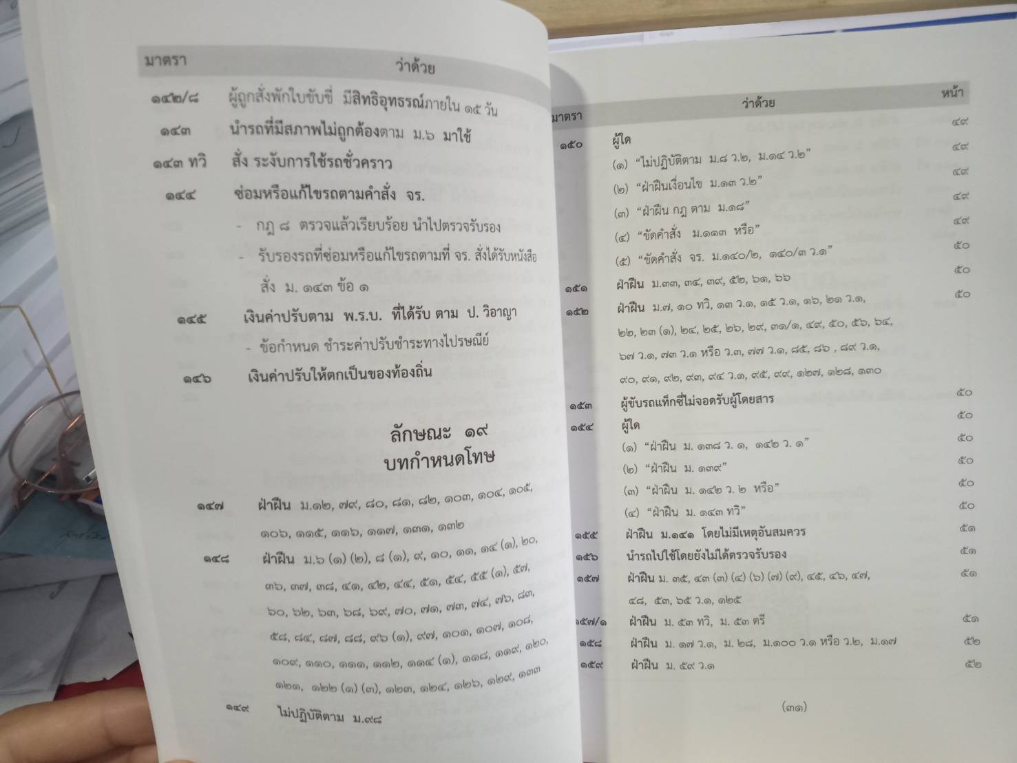 พระราชบัญญัติจราจรทางบก ฉบับสมบูรณ์ เล่มกลาง 2562