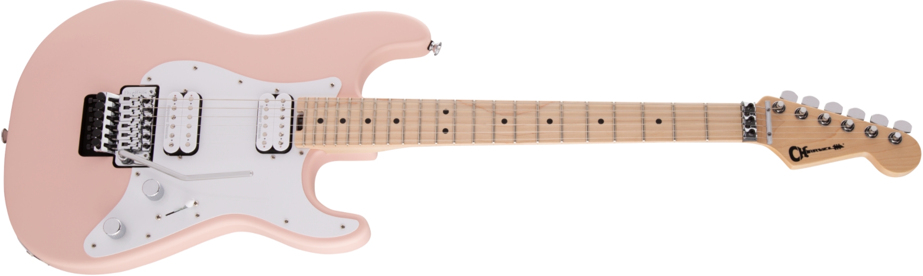 Charvel Pro-Mod So-Cal Style 1 HH FR M ( satin shell pink , Vintage White , Satin Burgundy Mist )