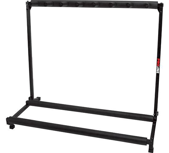 Proline PLMS7 7-Guitar Folding Stand - Black