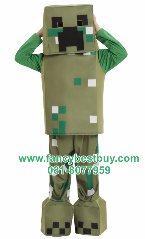 ชุดมายคราฟ MINECRAFT ผ้ายืดเสริมฟอง มีขนาด L 125-135