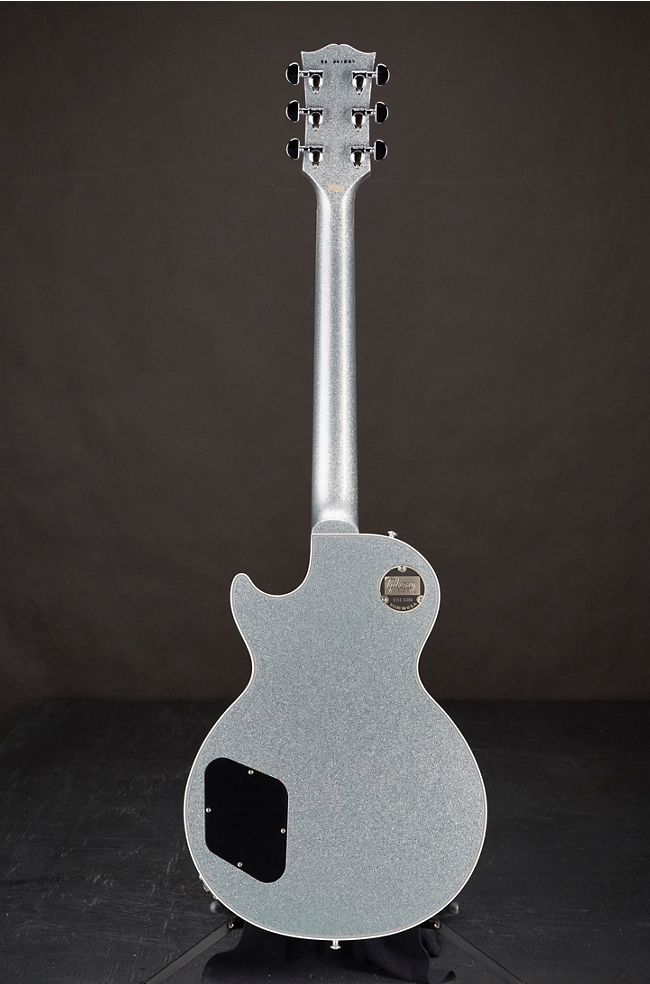 Gibson Custom Les Paul Custom Electric Guitar Silver Sparkle