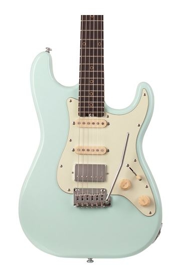 Schecter Guitar Research Nick Johnston Traditional HSS Electric Guitar Atomic Frost Mint Green Pickguard
