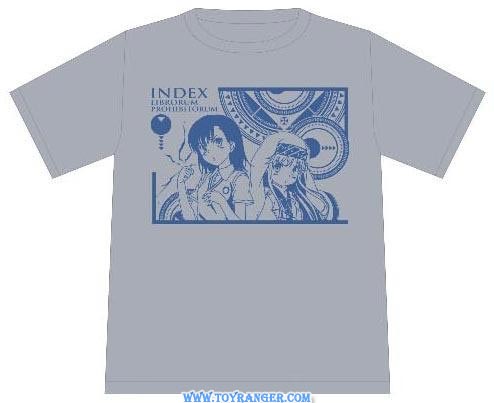 เสื้อยืด Toaru Majutsu no Index II สีเทา (L,แท้)