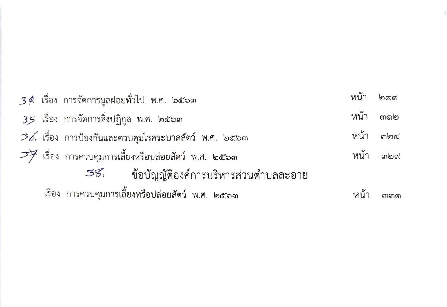 ข้อบัญญัติองค์การบริหารส่วนตำบล ( ตอนพิเศษ 289) พ.ศ. 2566