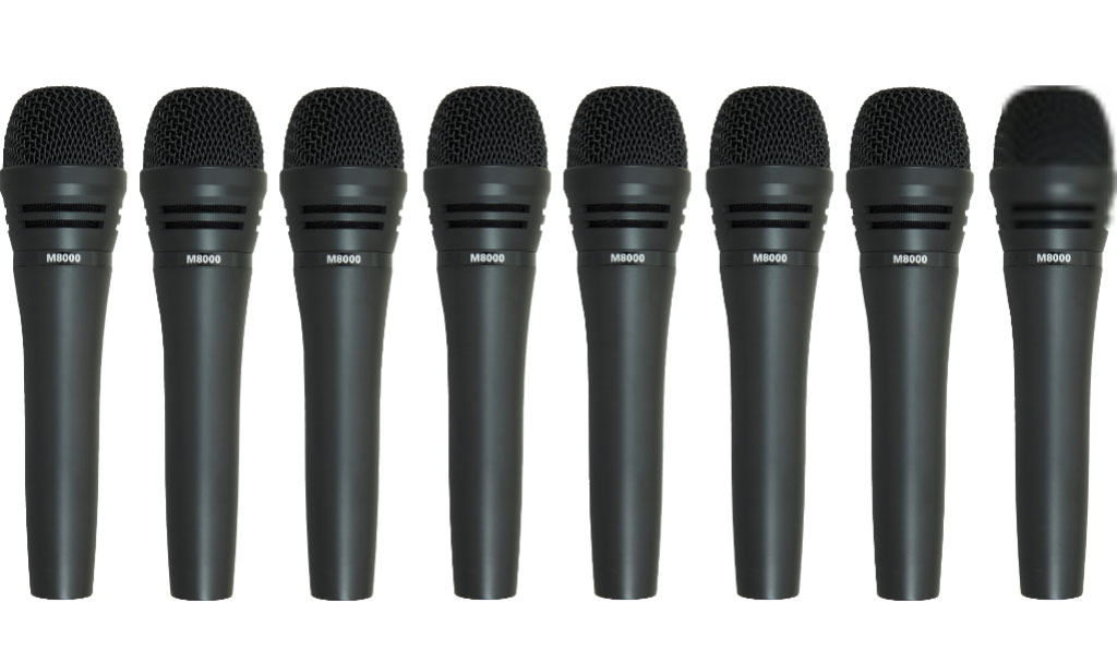 Audio-Technica M8000 Dynamic Mic 8 Pack