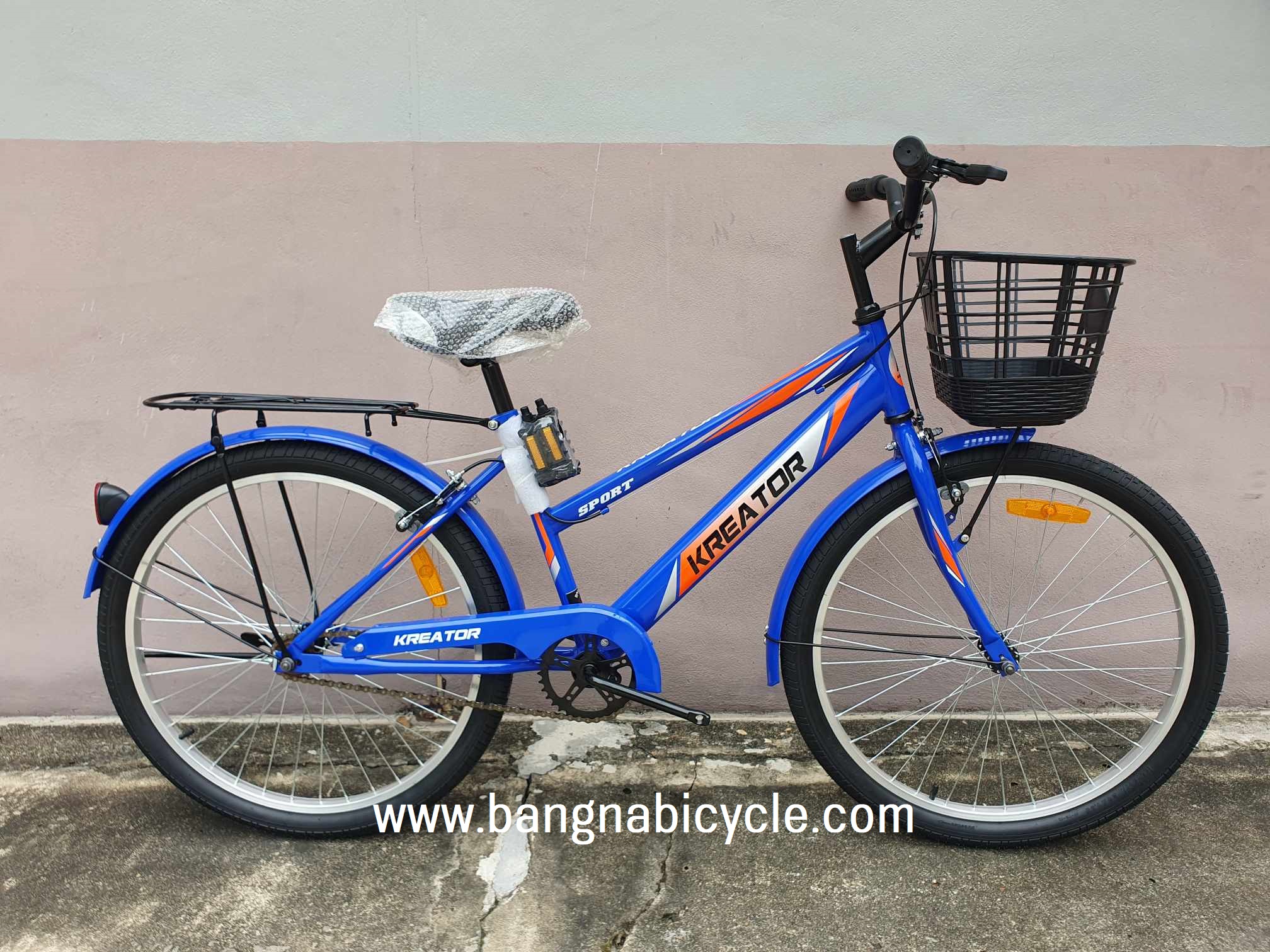 จักรยานแฮนด์ตรง ทรงผู้ชาย MTB Kreator Sport 24 นิ้ว