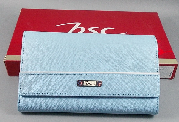 กระเป๋าสตางค์ bsc ฟ้า ใหม่ แท้