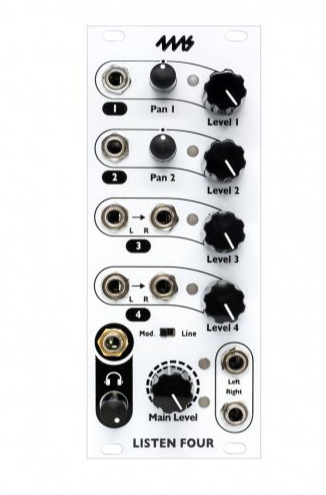 4MS Listen Four Mixer / Output