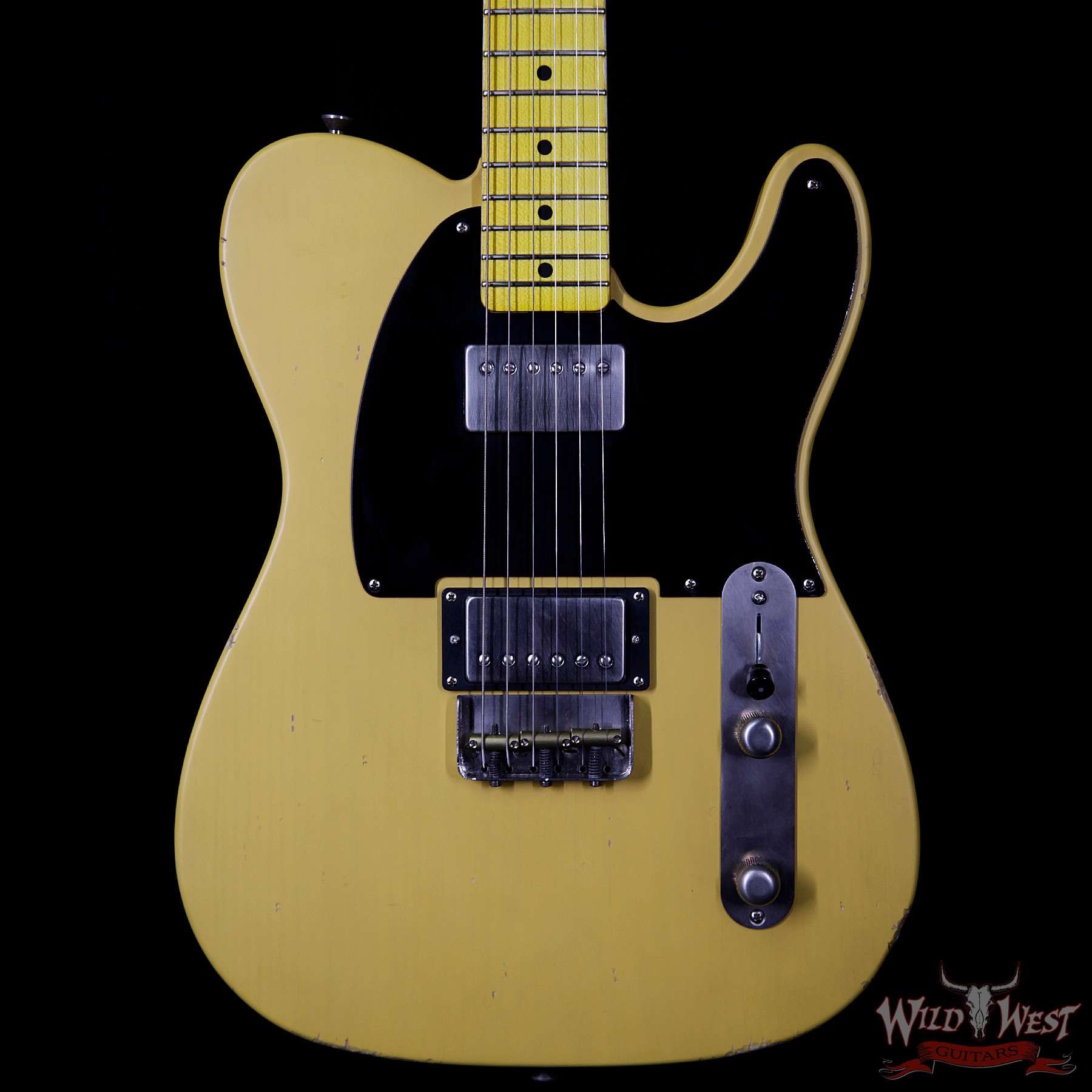 LsL One Series Bad Bone 2 HH Maple Fretboard Butterscotch Aged