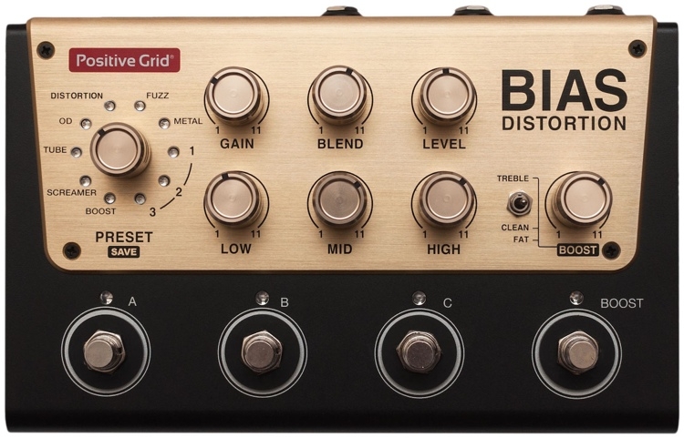 Positive Grid BIAS Distortion - Tone Match Distortion Pedal