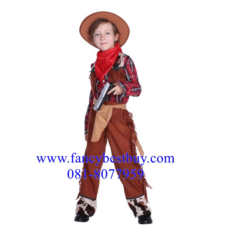 ชุดแฟนซีเด็ก ชุดคาวบอย Little cowboy มีขนาด L