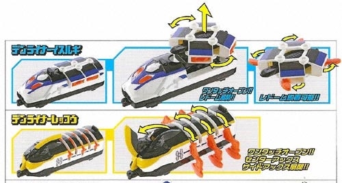 Candy Toys Masked Rider Den-O Den-Liner Isurugi Rekkou 1 ตัว (แท้)(น้ำเงิน,เหลือง)