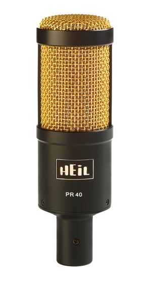 Heil Sound PR40 Black with Gold Grill