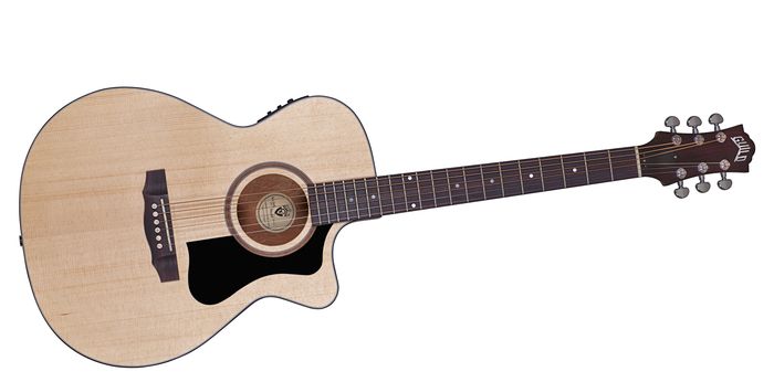 Guild Arcos Series AO-3CE Mahogany Orchestra Acoustic-Electric Cutaway Guitar Natural