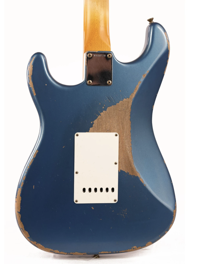 Fender Custom Shop 1963 Stratocaster Relic Dark Lake Placid Blue Masterbuilt Todd Krause