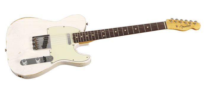 Fender Custom Shop 1961 Telecaster Relic Ash Electric Guitar Master Built by Dale Wilson Transparent White Blonde