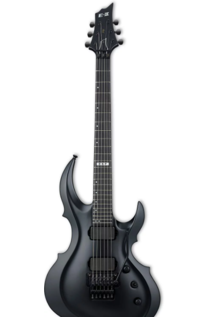 ESP E-II FRX Electric Guitar - Black Satin
