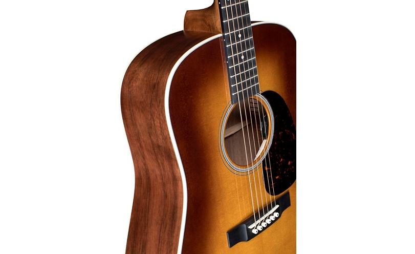 Martin DE Black Walnut Ambertone Dreadnought Acoustic Electric Guitar - Natural