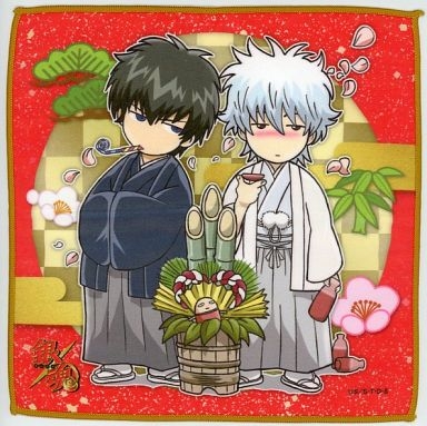 ผ้าเช็ดหน้า Sakata Gintoki & Hijikata Toshiro Gintama Jump Festa (แท้)