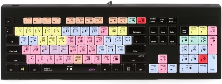LogicKeyboard Astra PC Backlit Keyboard - Avid Pro Tools