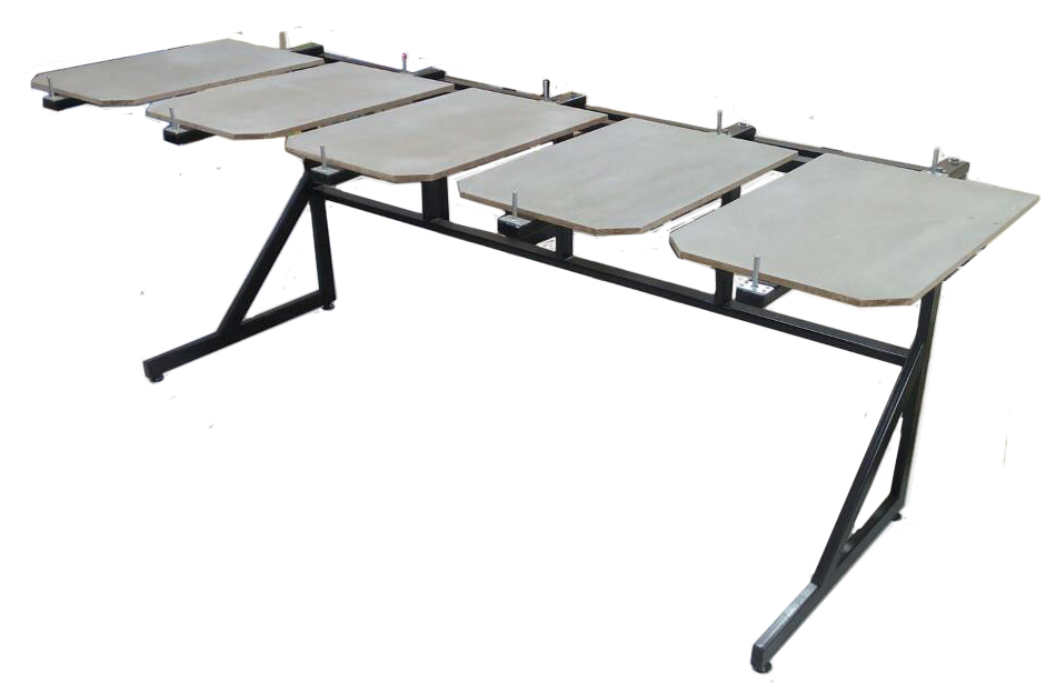 โต๊ะสกรีน แบบ 5 แป้นสกรีน วีว่าบอร์ด แบบตัดมุม