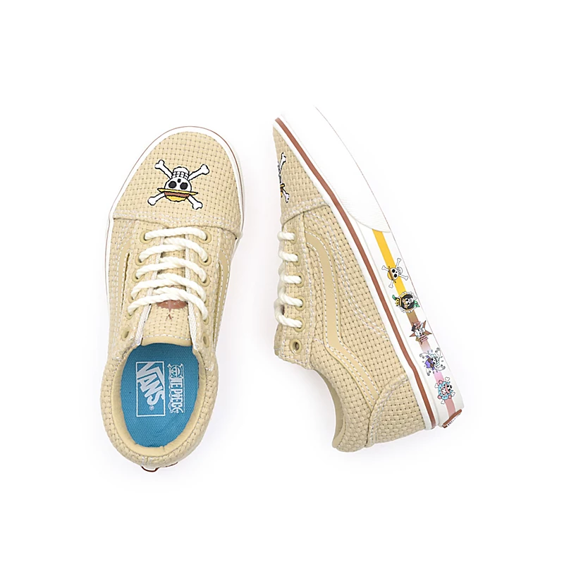 Vans ONE PIECE × PS Old Skool Elastic Lace "Straw Multi"