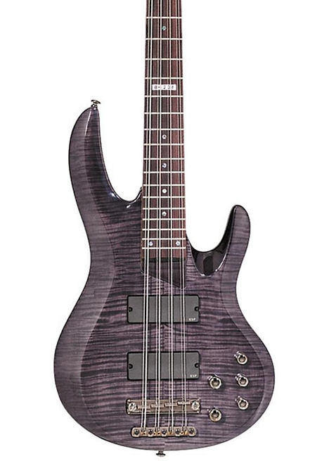 ESP B-208FM 8-String Bass with Flamed Maple Top - See-Thru Black