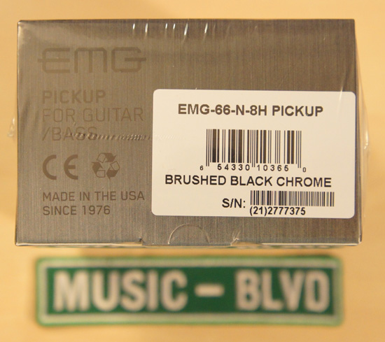 EMG 66-N Humbucker Guitar Neck Pickup Brushed