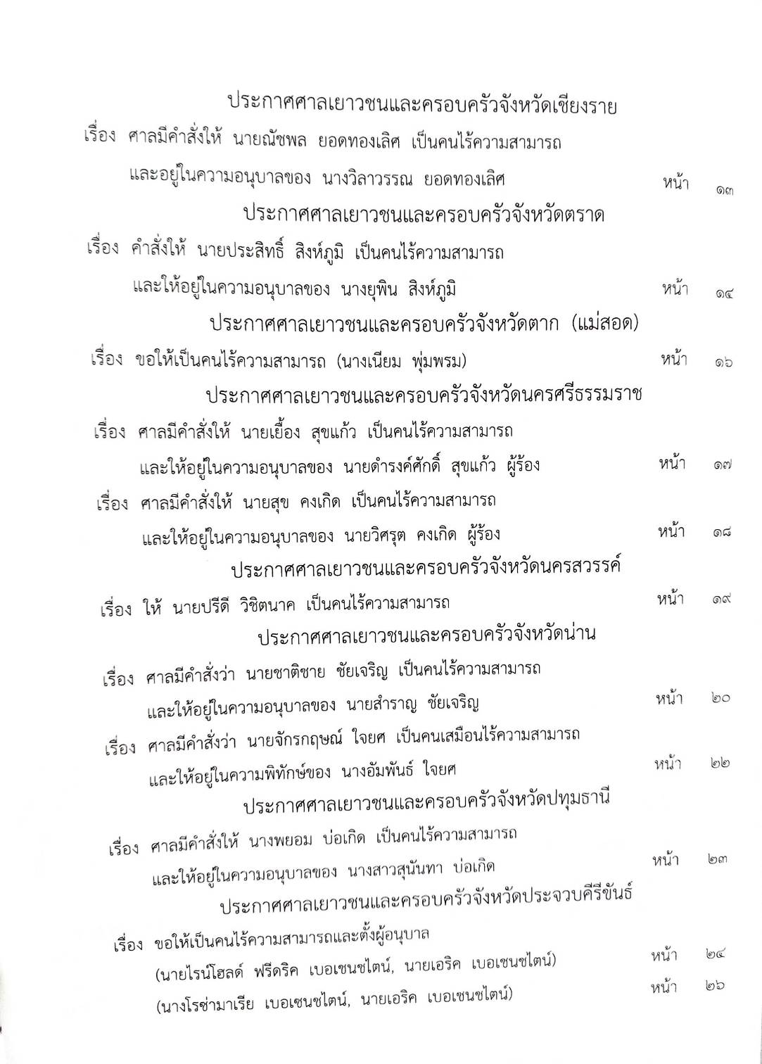 กฎหมายใหม่ ตอนที่ 142/59 รวมประกาศ ฯ