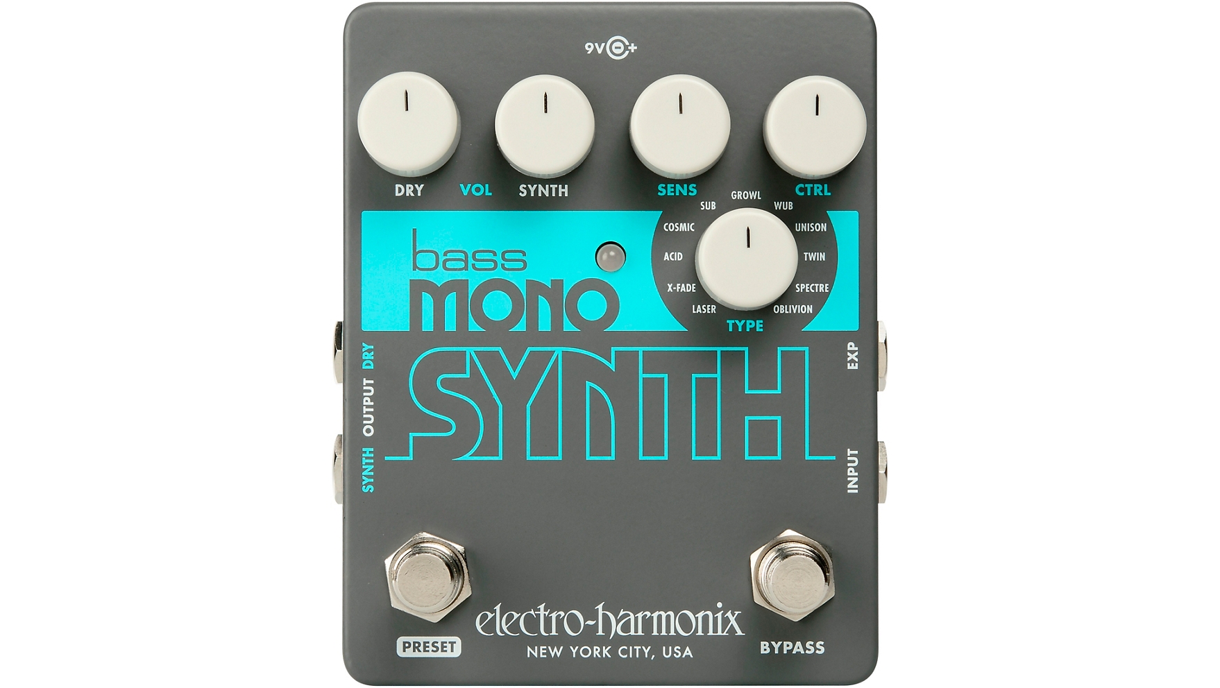 Electro-Harmonix Bass Mono Synth Bass Effects Pedal