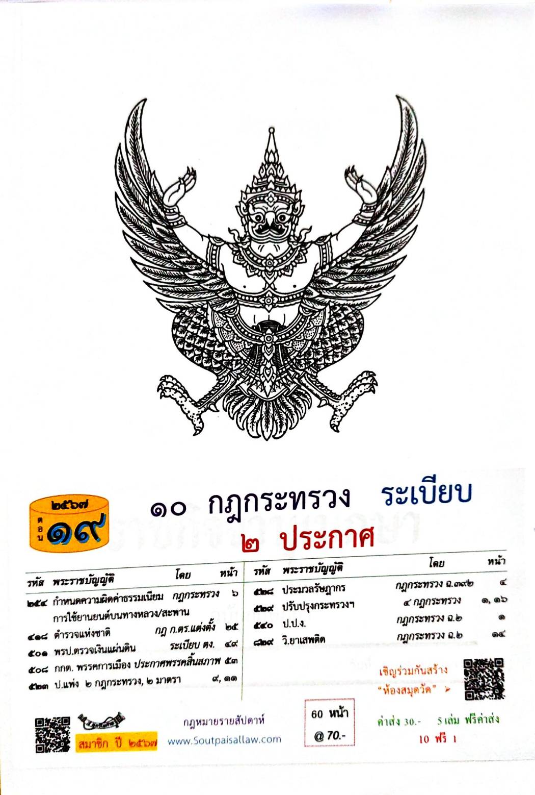 กฎหมายใหม่ปี 2567 ตอนที่ 19 10 กฎกระทรวง ระเบียบ 2 ประกาศ