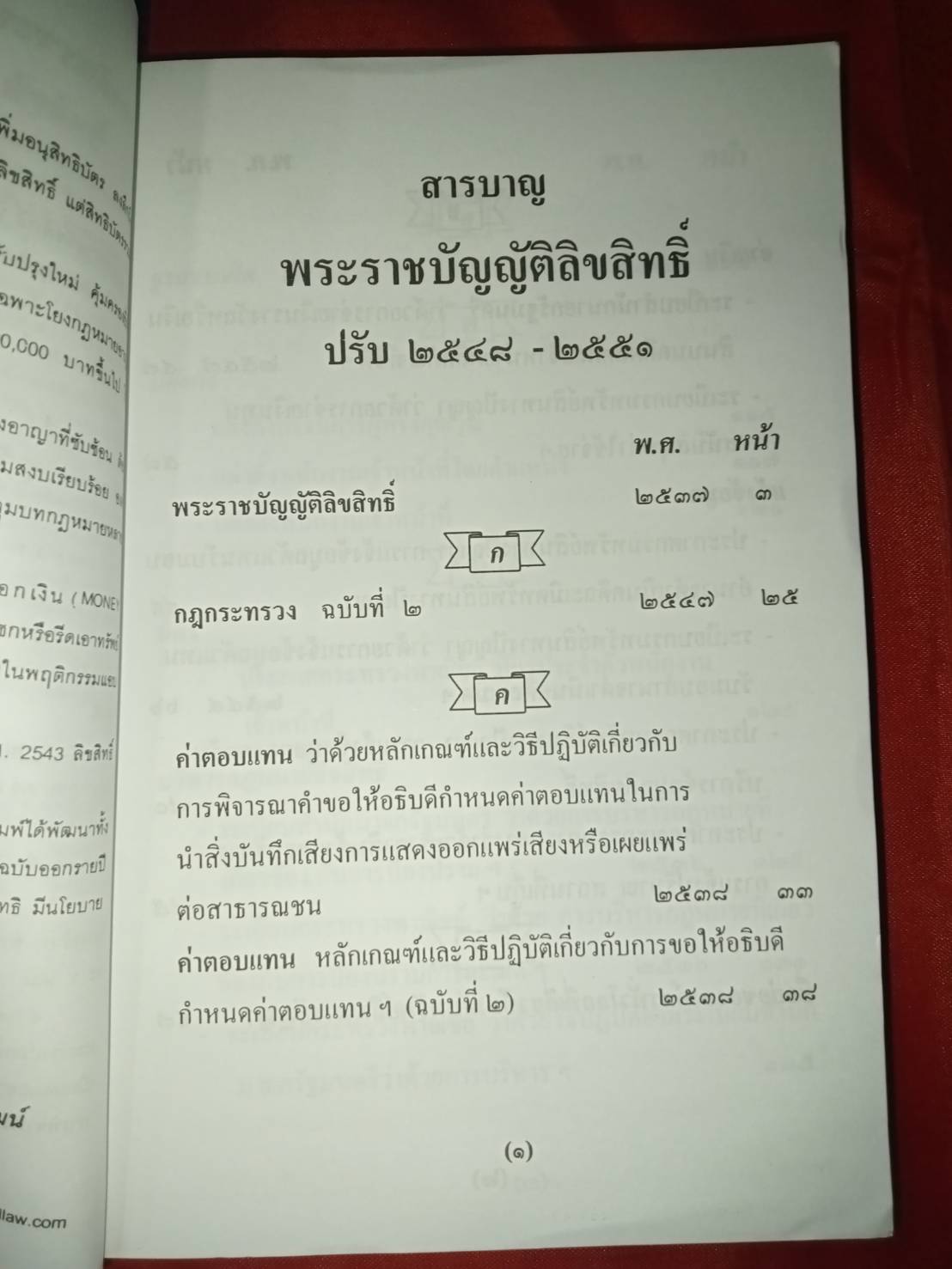 กฎหมายลิขสิทธิ์ ฉบับสมบูรณ์ (พระราชบัญญัติลิขสิทธิ์)