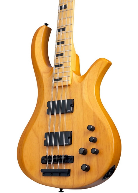 Schecter Guitar Research Riot-8 Session 8-String Electric Bass - Satin Aged Natural