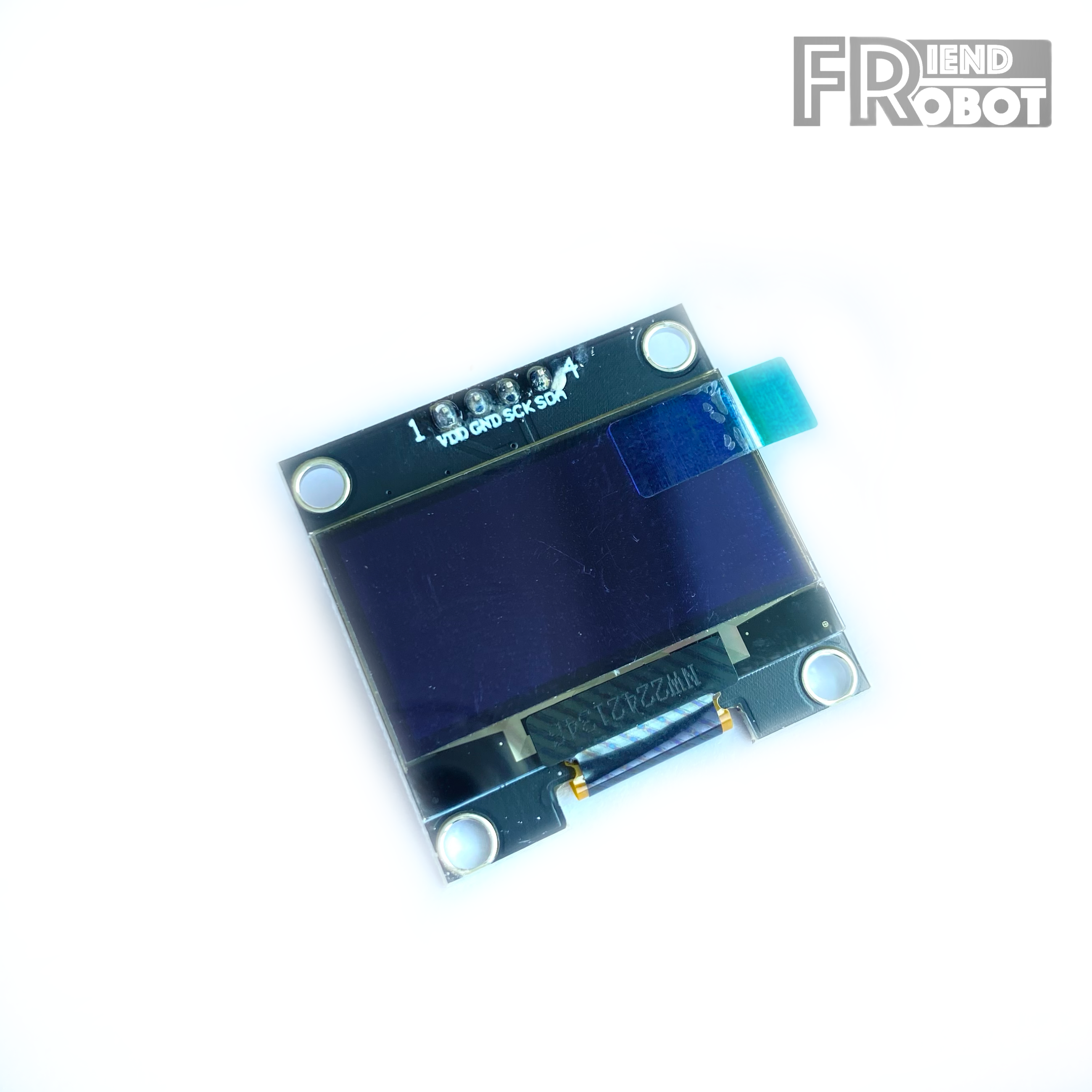 จอ OLED 1.3 นิ้ว I2C เวอร์ชั่น 1.1 ตัวอักษรสีขาว