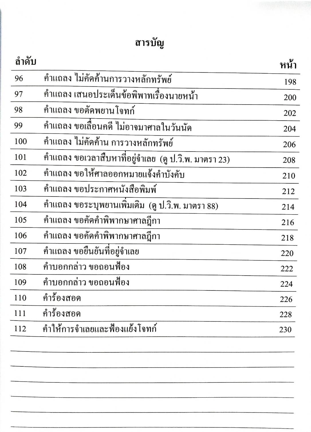 รวมคำร้อง คำขอ คำแถลง (พิมพ์ครั้งที่ 2)