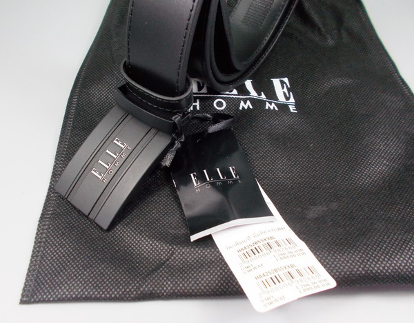 เข็มขัดสุภาพบุรุษ ELLE HOMME ดำ ใหม่ แท้