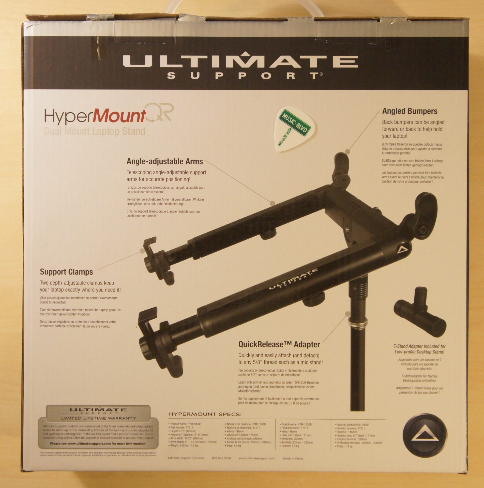 Ultimate Support HyperMount QR Laptop and DJ Stand