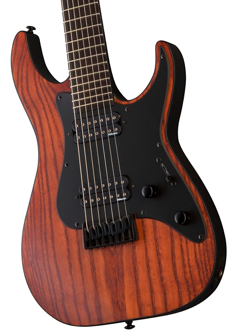 ESP LTD Alex Wade AW-7 Baritone Electric Guitar - Padouk Brown Satin