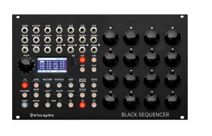 Erica Synths Black Sequencer Four-Track Sequencer