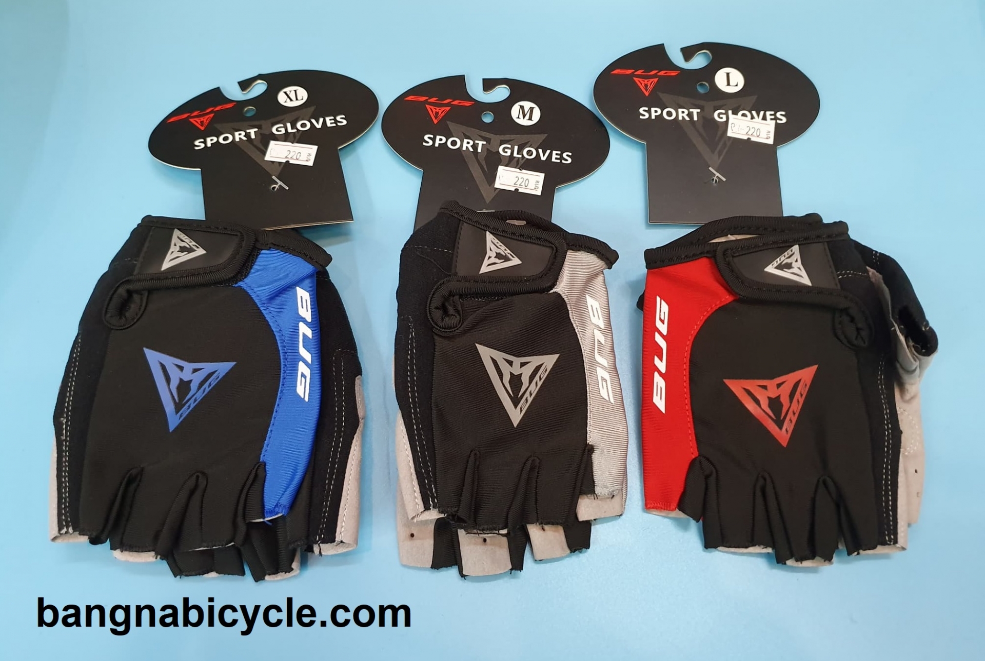 [SALE 50%] ถุงมือ BUG ครึ่งนิ้ว