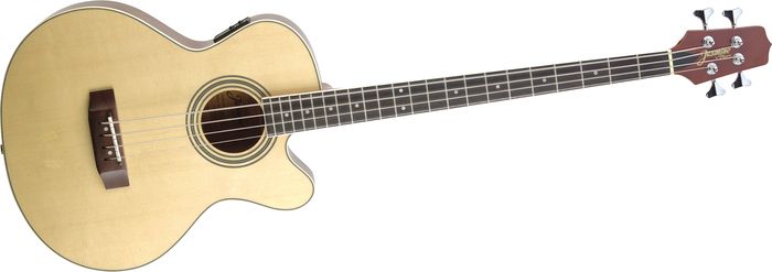 Jasmine by Takamine ES50C Cutaway Acoustic-Electric Bass Guitar Natural