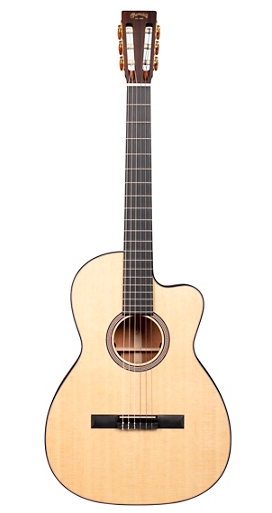 Martin 16 Series Nylon String 000 Cutaway Auditorium Acoustic-Electric Guitar Natural