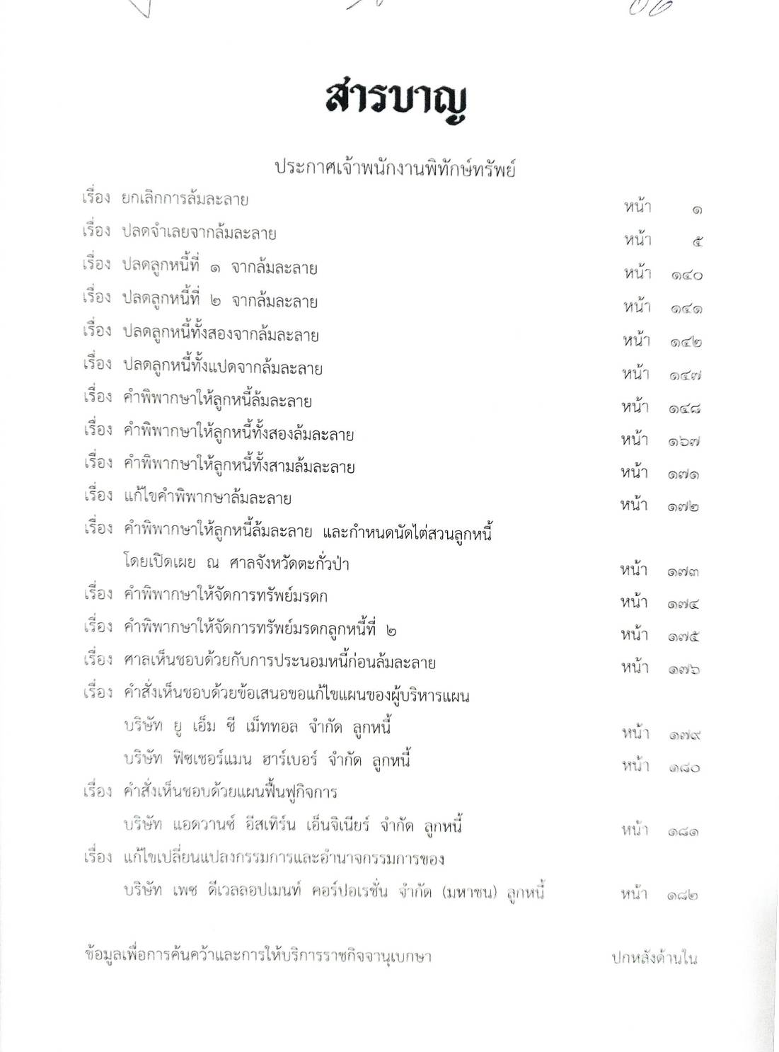 กฎหมายออกใหม่ 36/66 18 ประกาศเจ้าพนักงานพิทักษ์ทรัพย์