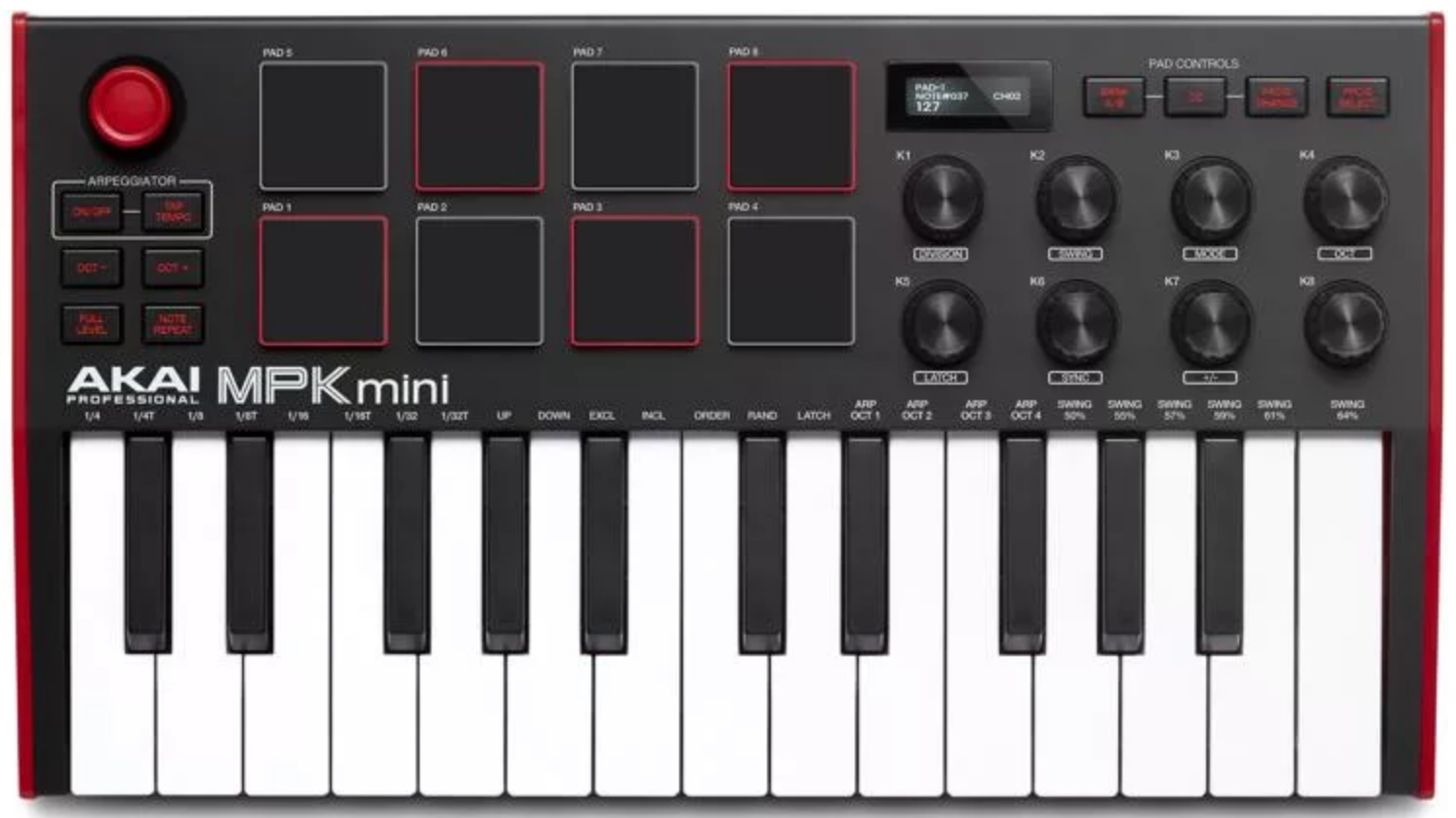 Akai Professional MPK Mini MK III Limited Edition Black on Black 25-key Keyboard Controller
