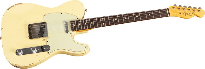 Fender Custom Shop Master Built By Dale Wilson 1960 Heavy Relic Telecaster Electric Guitar Vintage White