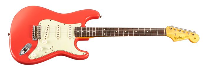 Fender Custom Shop Limited-Edition 1960 Relic Stratocaster Electric Guitar Fiesta Red
