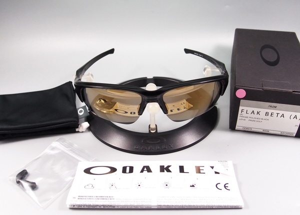OAKLEY FLAK BETA (A) Polished black w/Prizm Golf 009372-0565