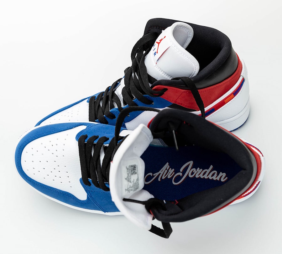 Nike Air Jordan 1 Mid Multicolor Swoosh